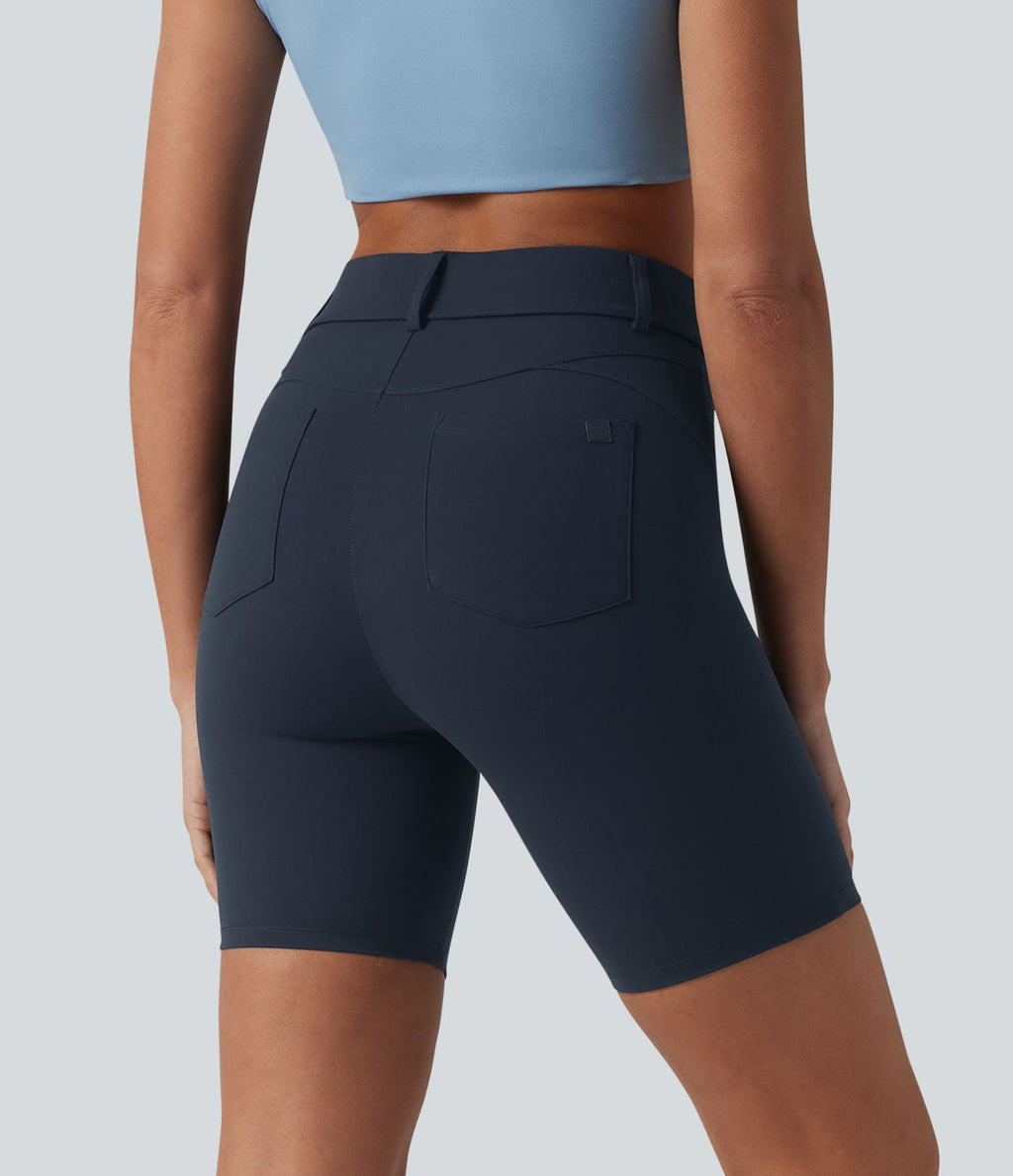 Halara UltraSculpt™ Cycliste casual 17,5 cm taille haute ventre plat, avec poches