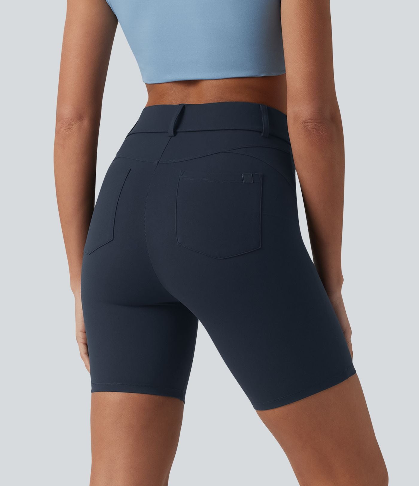 Halara UltraSculpt™ Cycliste casual 17,5 cm taille haute ventre plat, avec poches