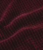 Pantalon décontracté chenille gaufré taille haute avec cordon de serrage et poches