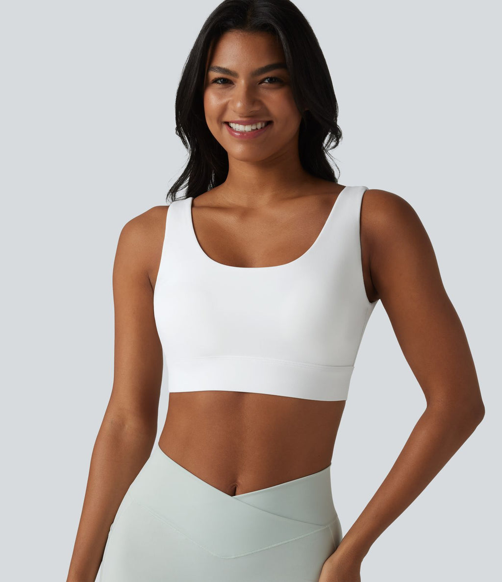 Brassière de sport Halara UltraSculpt™ maintien moyen dos nu avec boucle ajustable et brassière intégrée