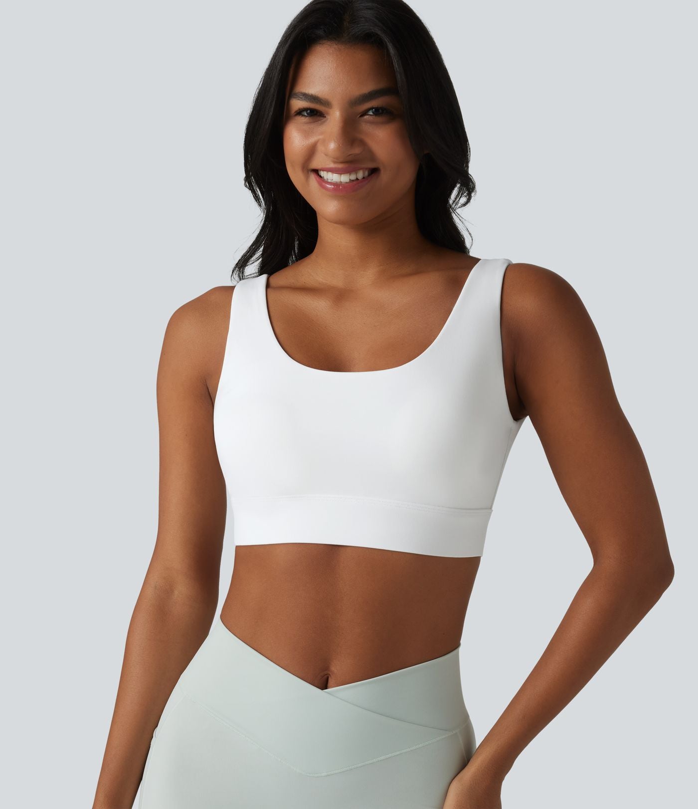 Brassière de sport Halara UltraSculpt™ maintien moyen dos nu avec boucle ajustable et brassière intégrée
