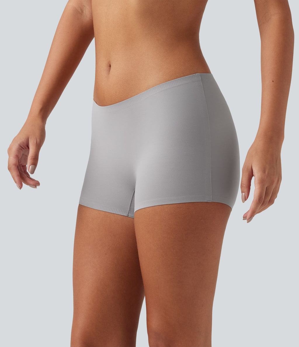 Shorty d'intérieur lisse à taille mi-haute