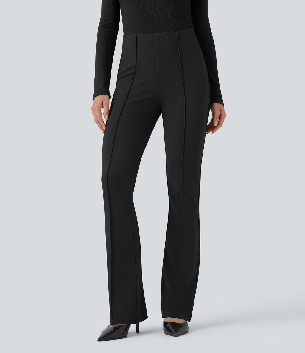 Pantalon tailleur bootcut gainant taille moyenne Halara Flex™