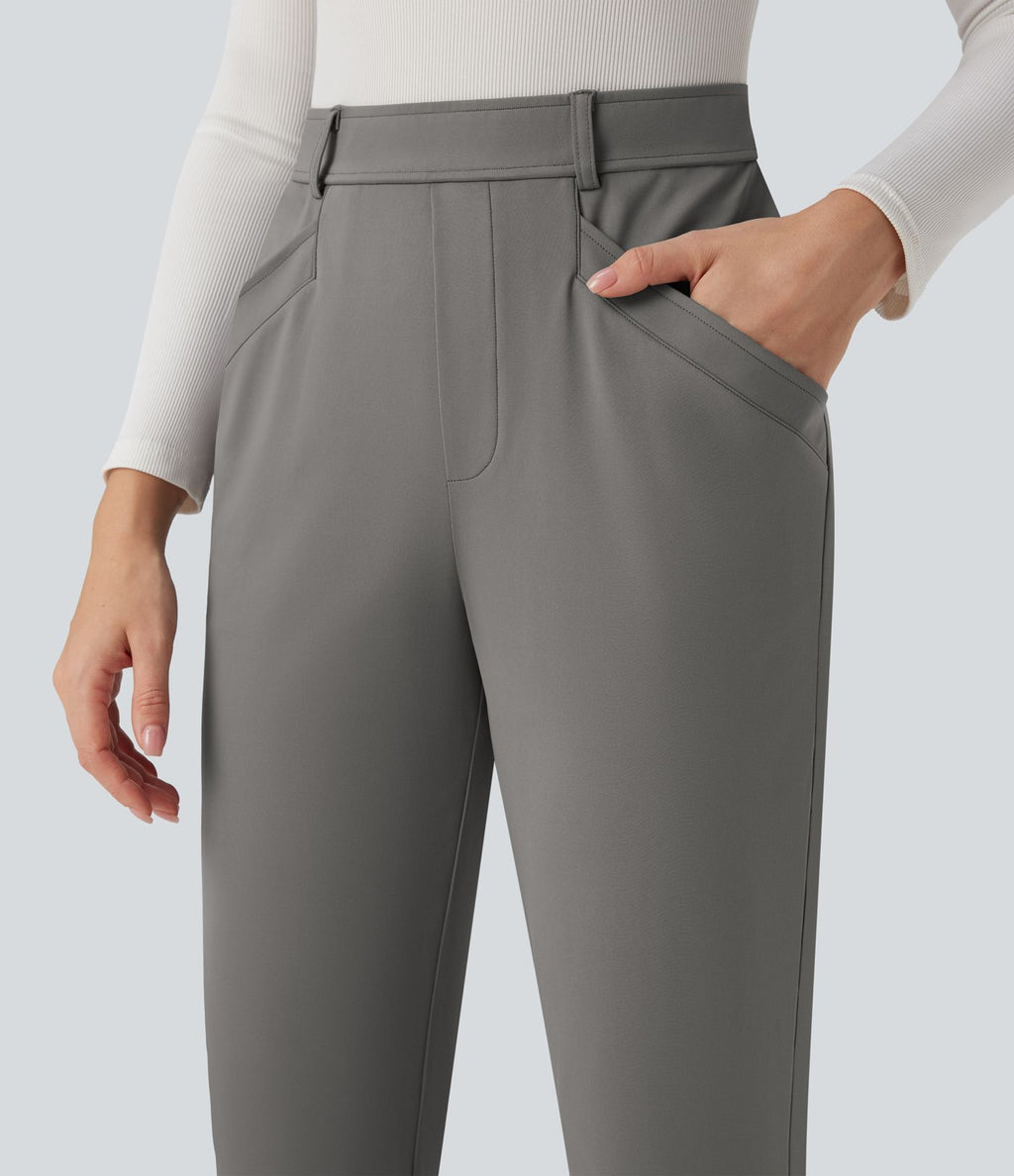 Pantalon tailleur fuselé 7/8 taille haute Halara Flex™ DayStretch avec poches