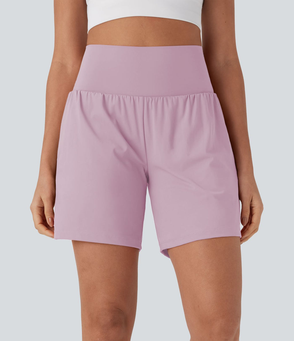 Short de yoga SoftlyZero™ Airy 2-en-1 taille très haute avec poches et effet frais InstantCool 17,5 cm