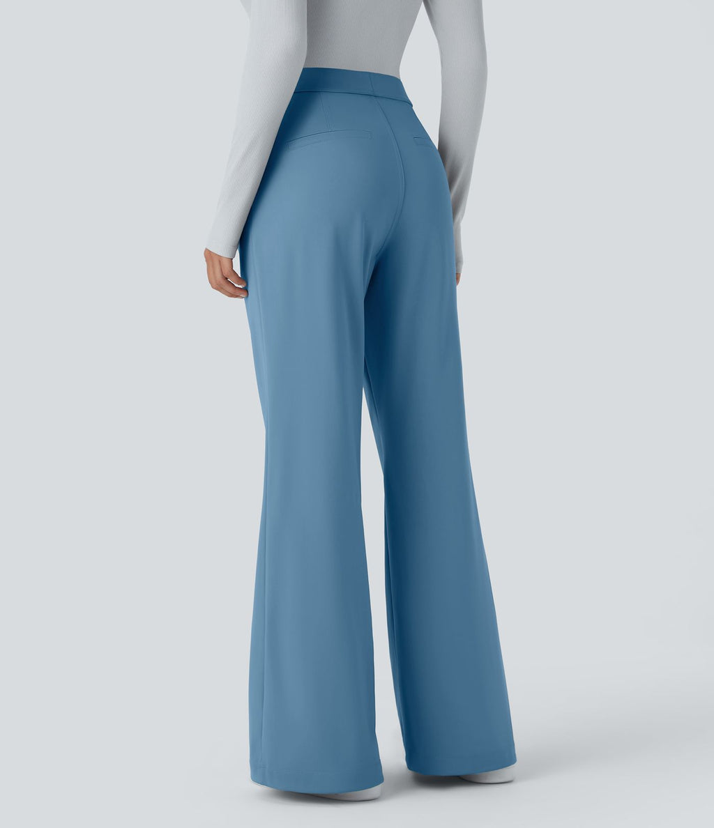 Pantalon tailleur évasé taille haute Halara Flex™ DayStretch avec poches