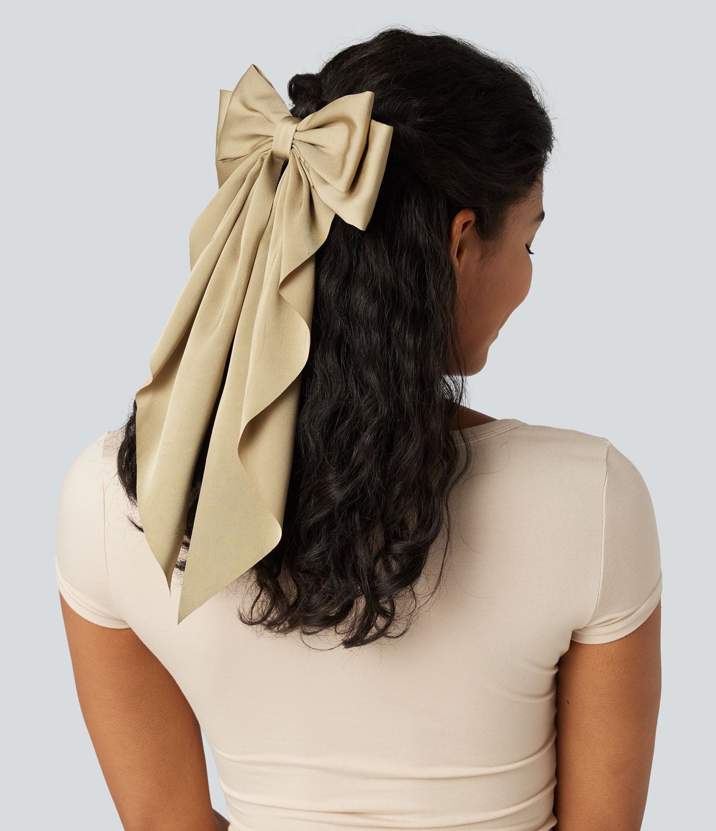 Barrette nœud en satin