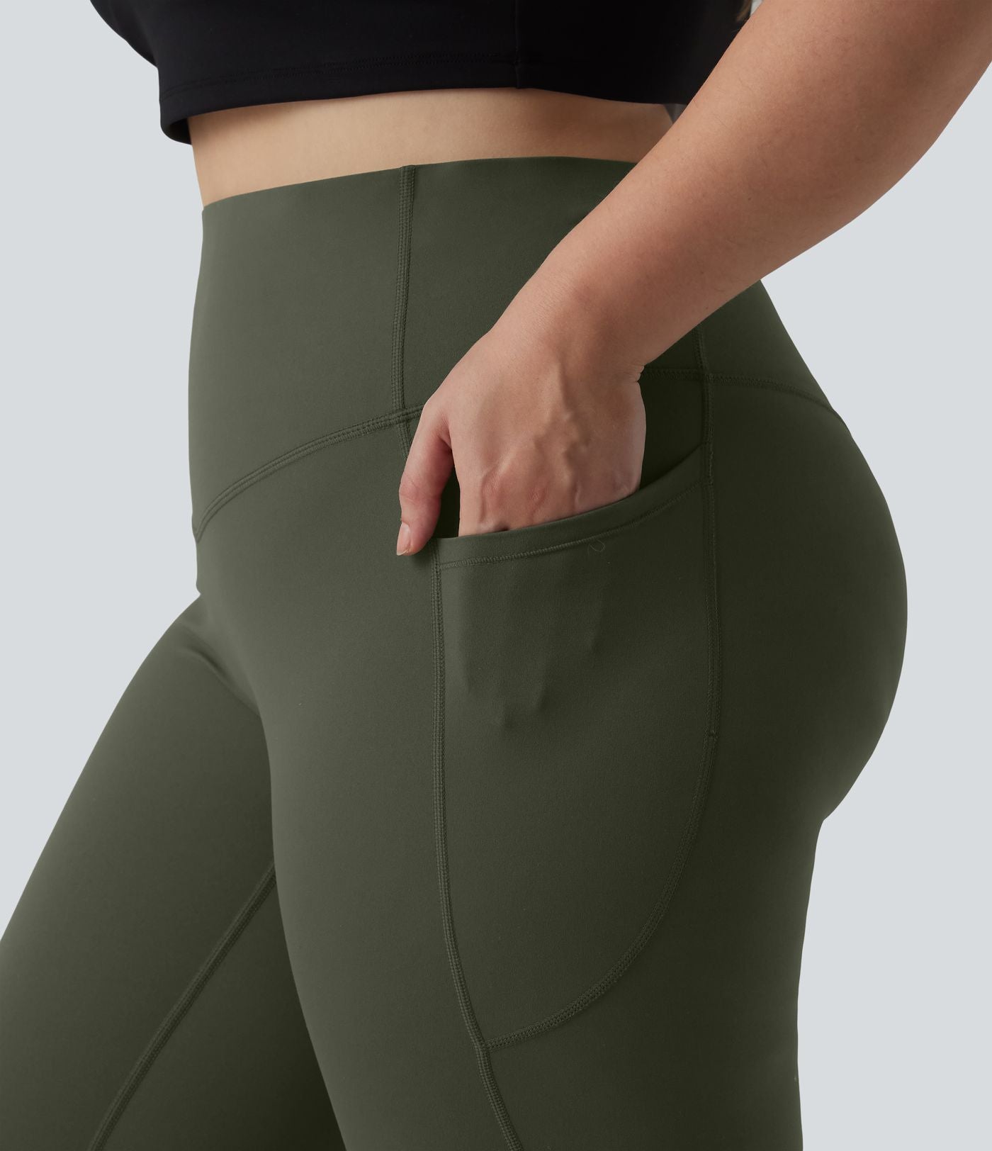 Legging d'entraînement gainant taille haute grande taille avec poches Halara UltraSculpt™