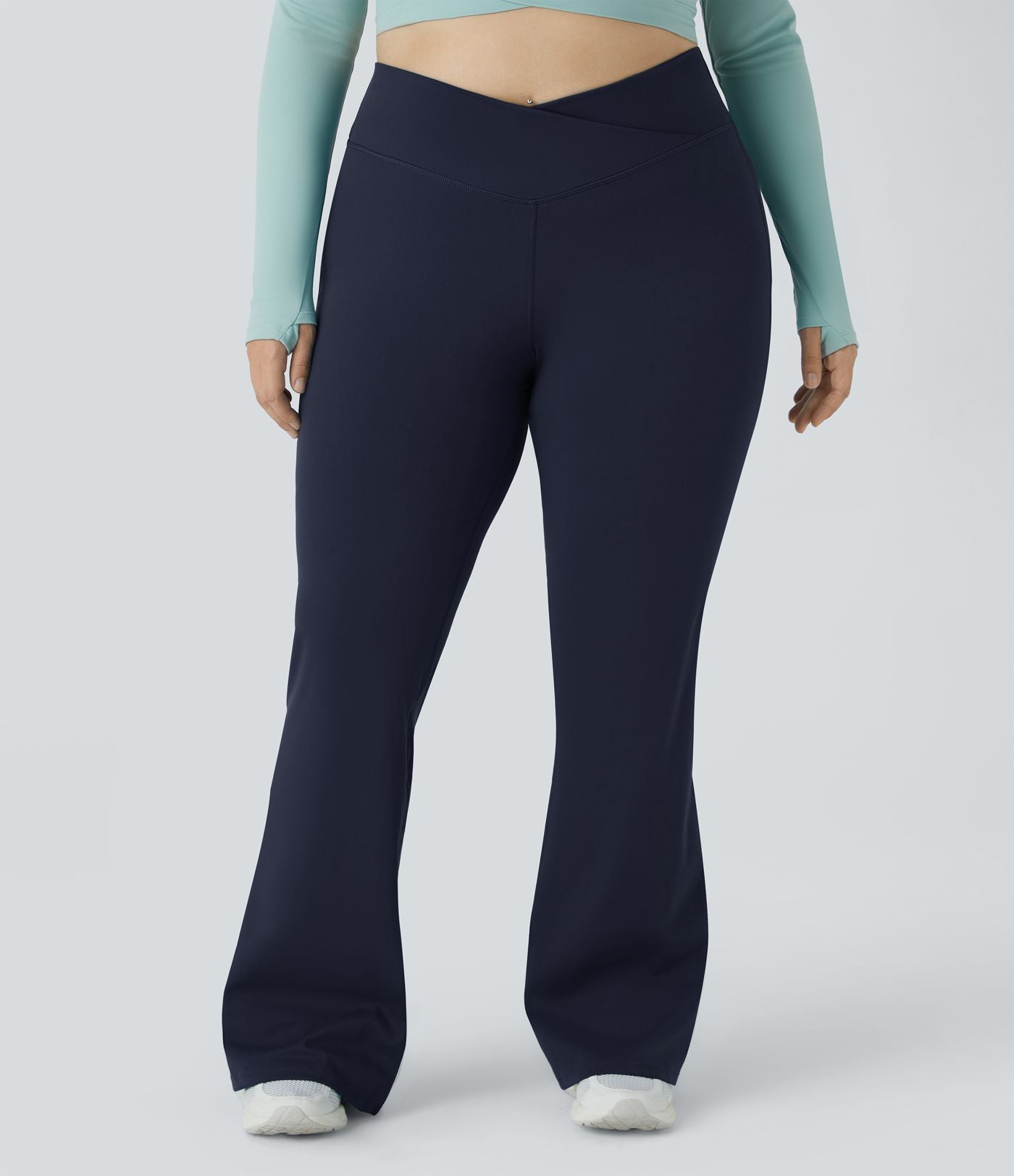 Legging évasé pleine longueur grande taille croisé taille haute DayStretch
