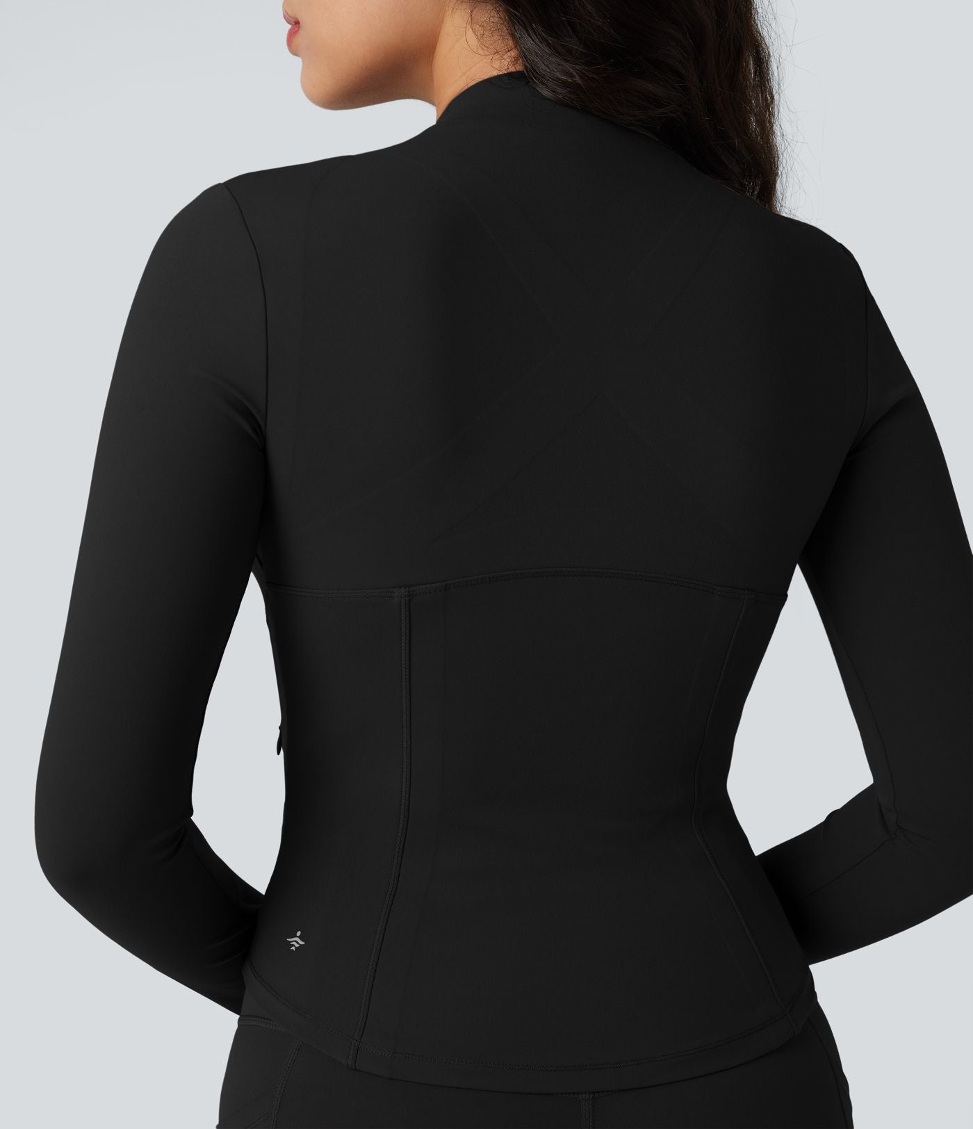 Veste yoga Halara UltraSculpt™ push-up col V manches longues avec trous pouces et poches