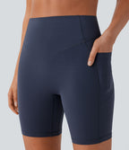 Legging de yoga gainant taille haute chiné à séchage rapide avec poches Halara UltraSculpt™
