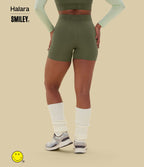 Short cycliste Halara X Smiley® SpeedWave™ 12,5 cm taille haute à séchage rapide avec poches