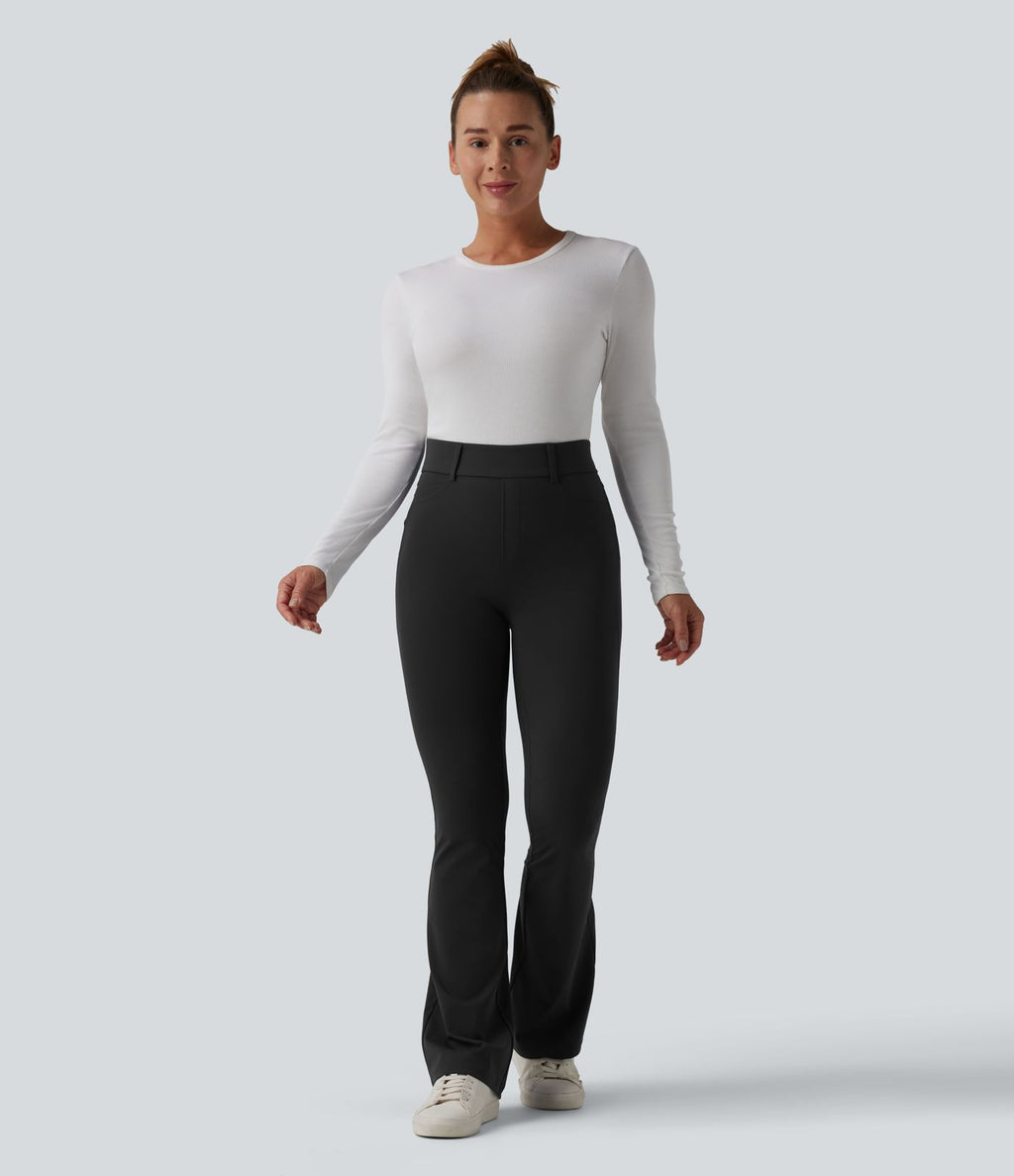 Legging décontracté bootcut Halara UltraSculpt™ taille haute avec poches