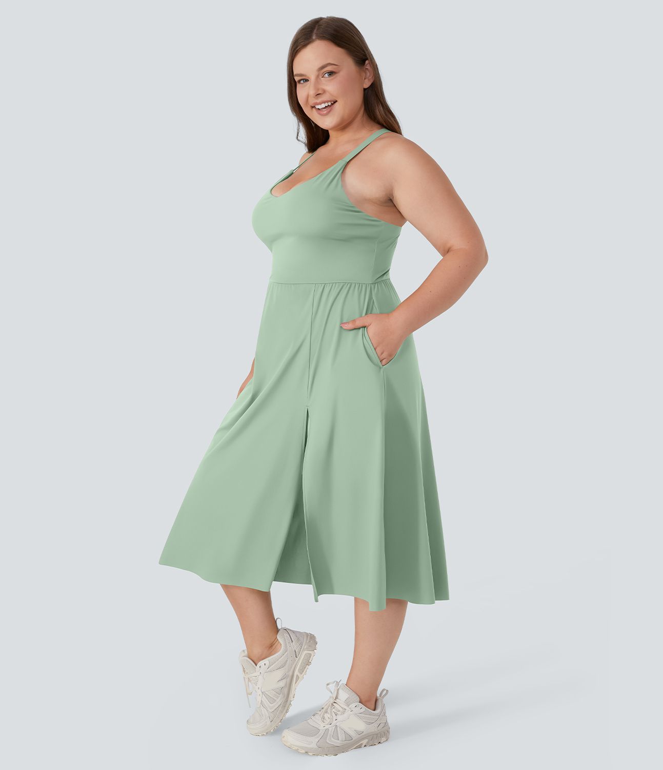 Robe Midi Casual Grande Taille Everyday - Lala Land