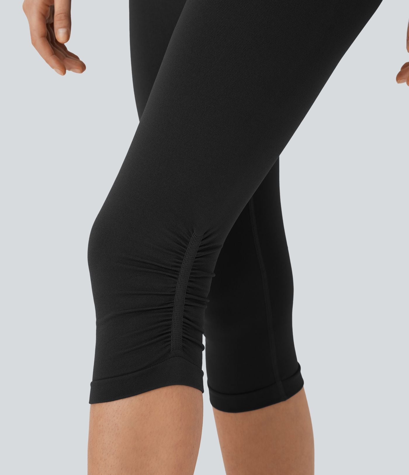 Legging yoga pedal pusher taille haute froncé sans couture OneForm Seamless Flow