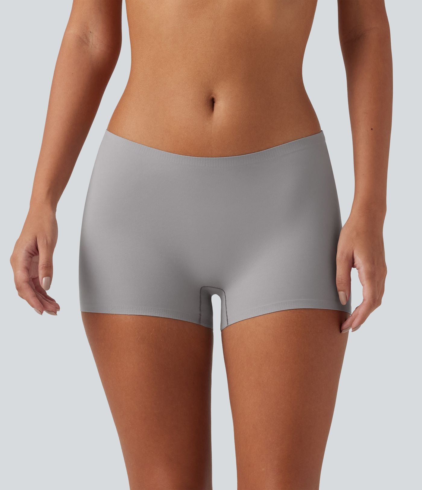 Shorty d'intérieur lisse à taille mi-haute