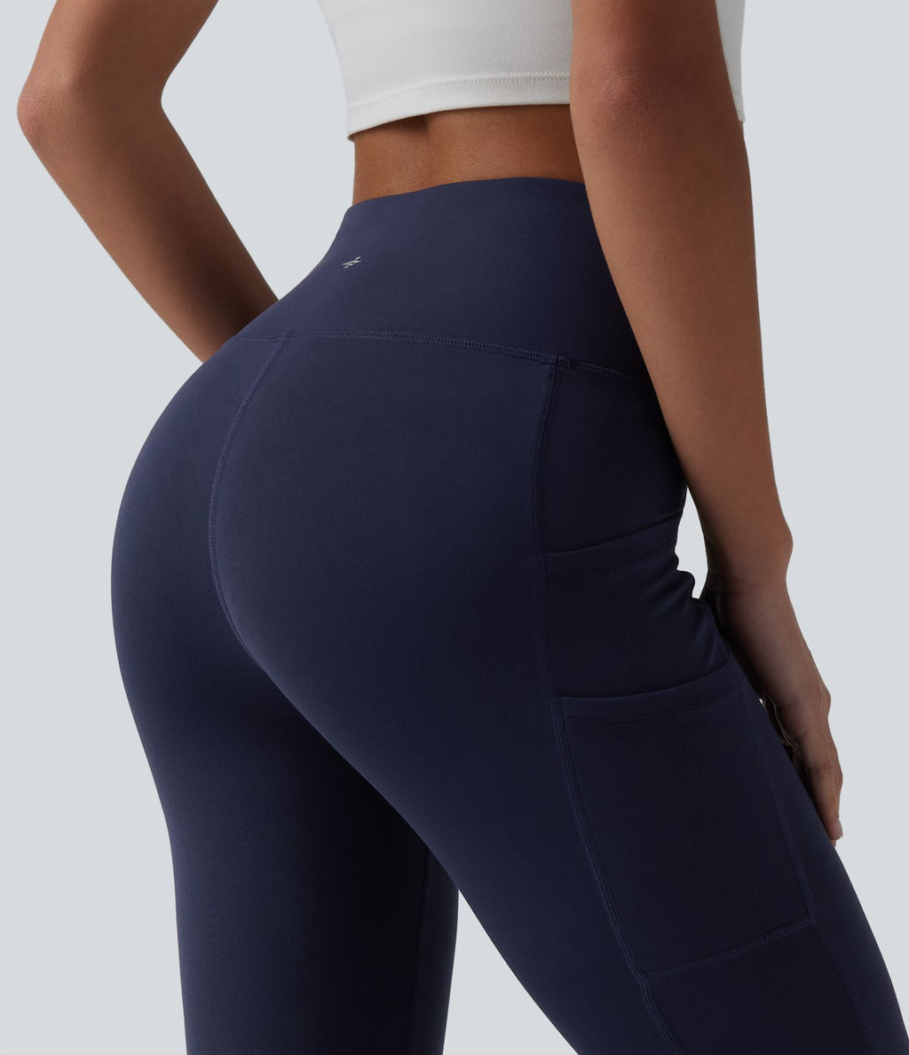 Legging de yoga bootcut SoftlyZero™ taille haute avec poches - UPF50+