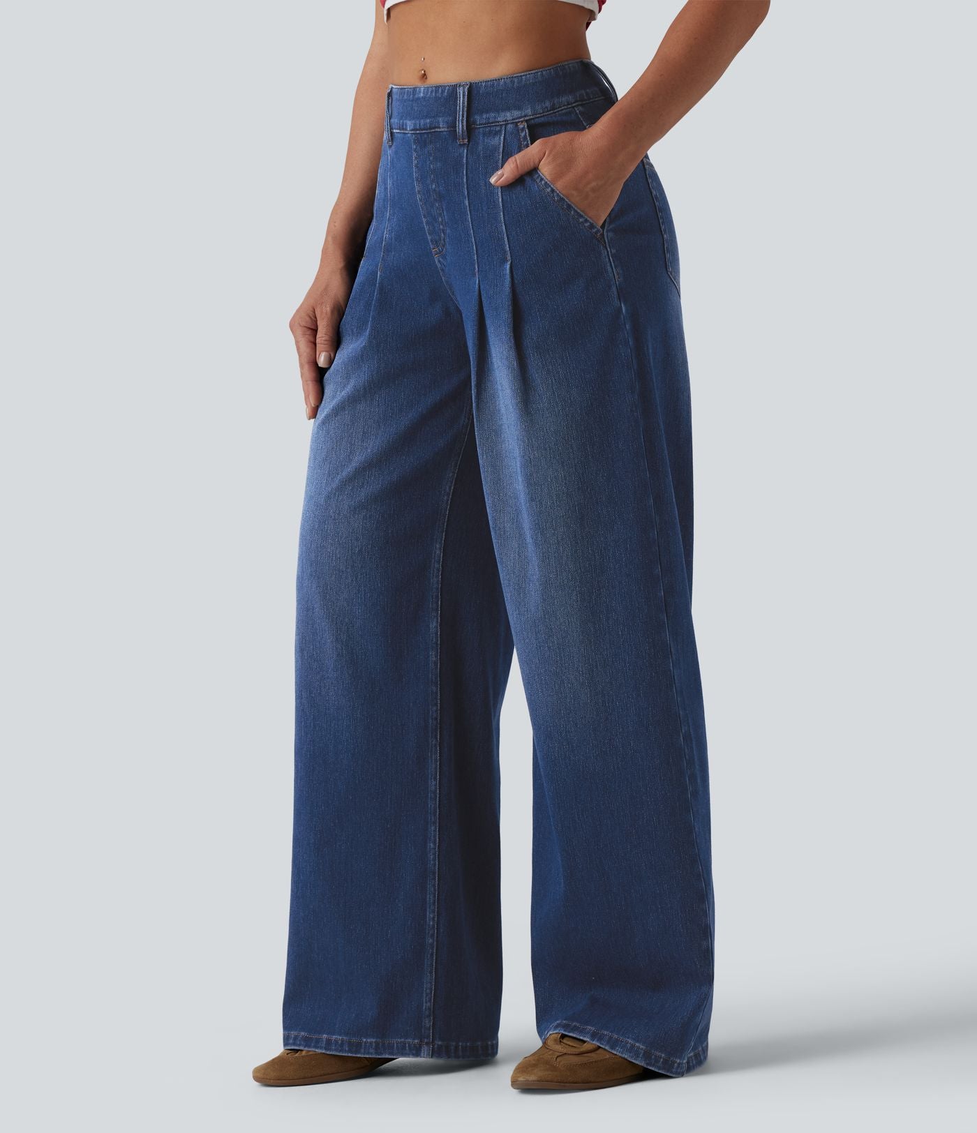 Jean large Halara Flex™ taille mi-haute avec poches