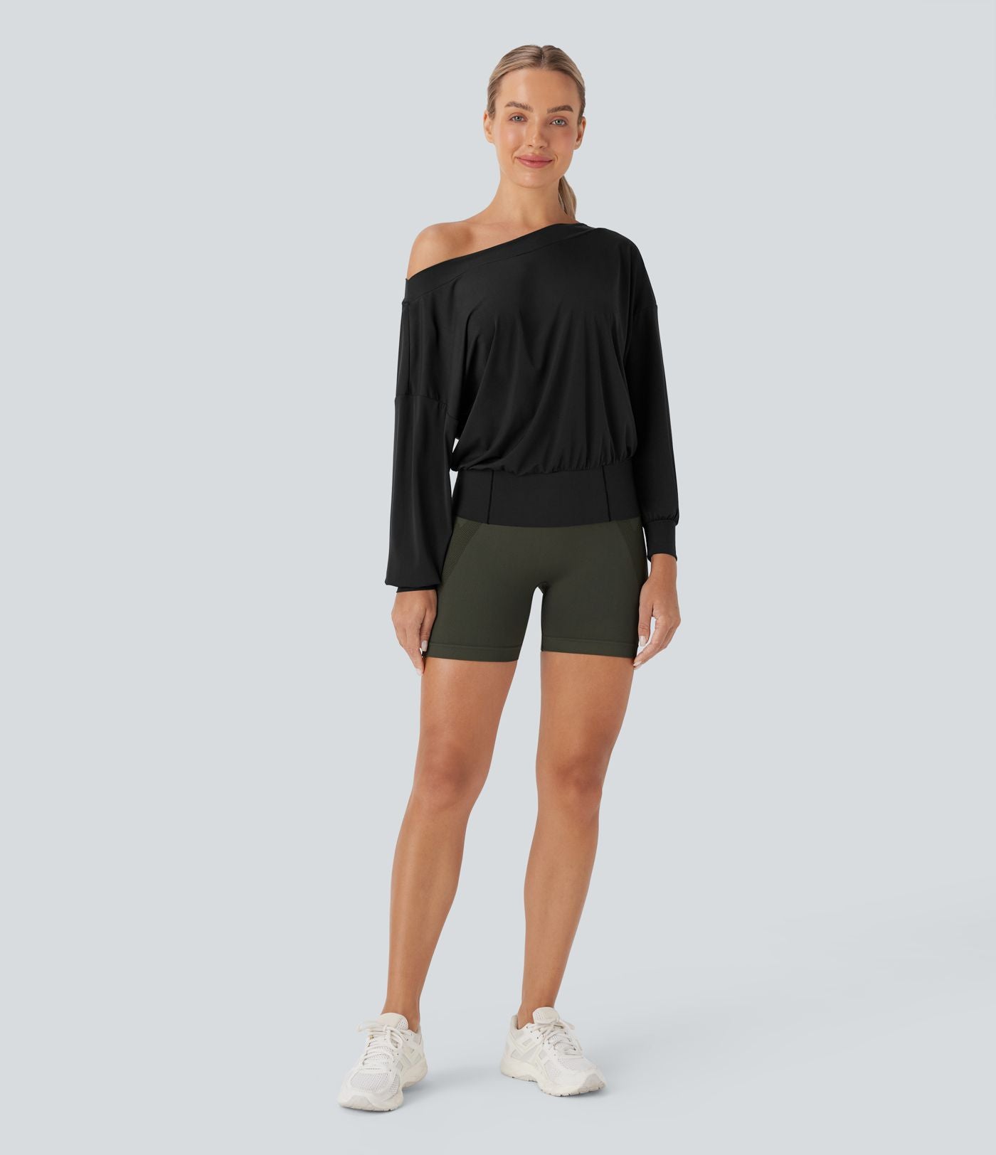 Haut de sport pour yoga asymétrique oversize à effet frais InstantCool et séchage rapide