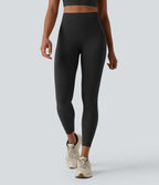 Legging de yoga 7/8 Halara UltraSculpt™ taille haute avec couture string et poche arrière