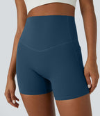 Short cycliste d'entraînement gainant taille haute UltraSculpt™ SoCinched à poches latérales 12,5 cm