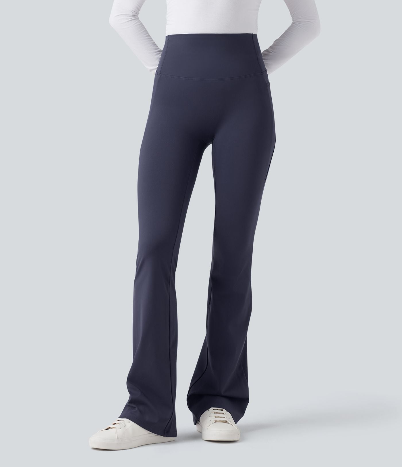 Patitoff™ 2.0 Pantalon casual évasé taille haute gainant anti-poils d'animaux avec poches