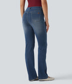 Jean évasé Halara Flex™ taille haute avec poches
