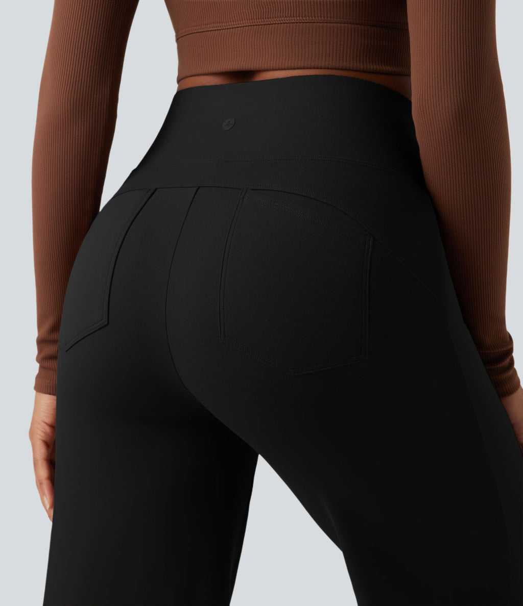 Pantalon yoga large gainant taille haute DayStretch avec poches