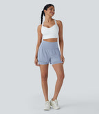 Short de yoga 2-en-1 SoftlyZero™ Airy taille très haute effet frais InstantCool 12,5 cm avec poches