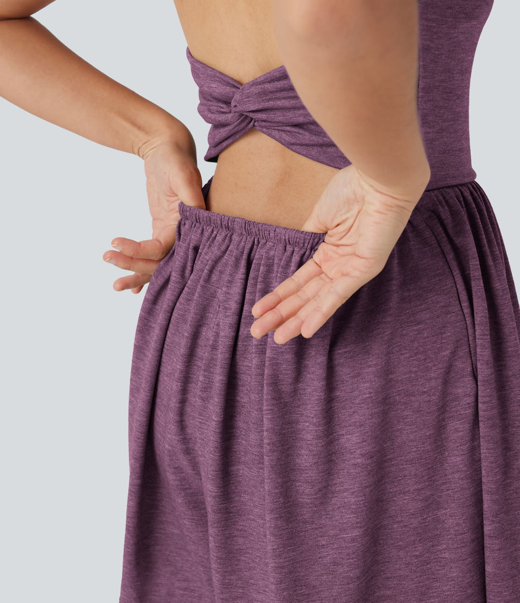 Combi-short 2-en-1 avec coussinets et poches - Édition Easy Peasy