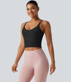 Débardeur de yoga court OneForm Seamless Flow, brassière intégrée