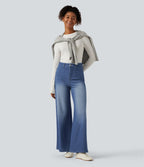 Jean large Halara Flex™ taille haute gainant avec poches