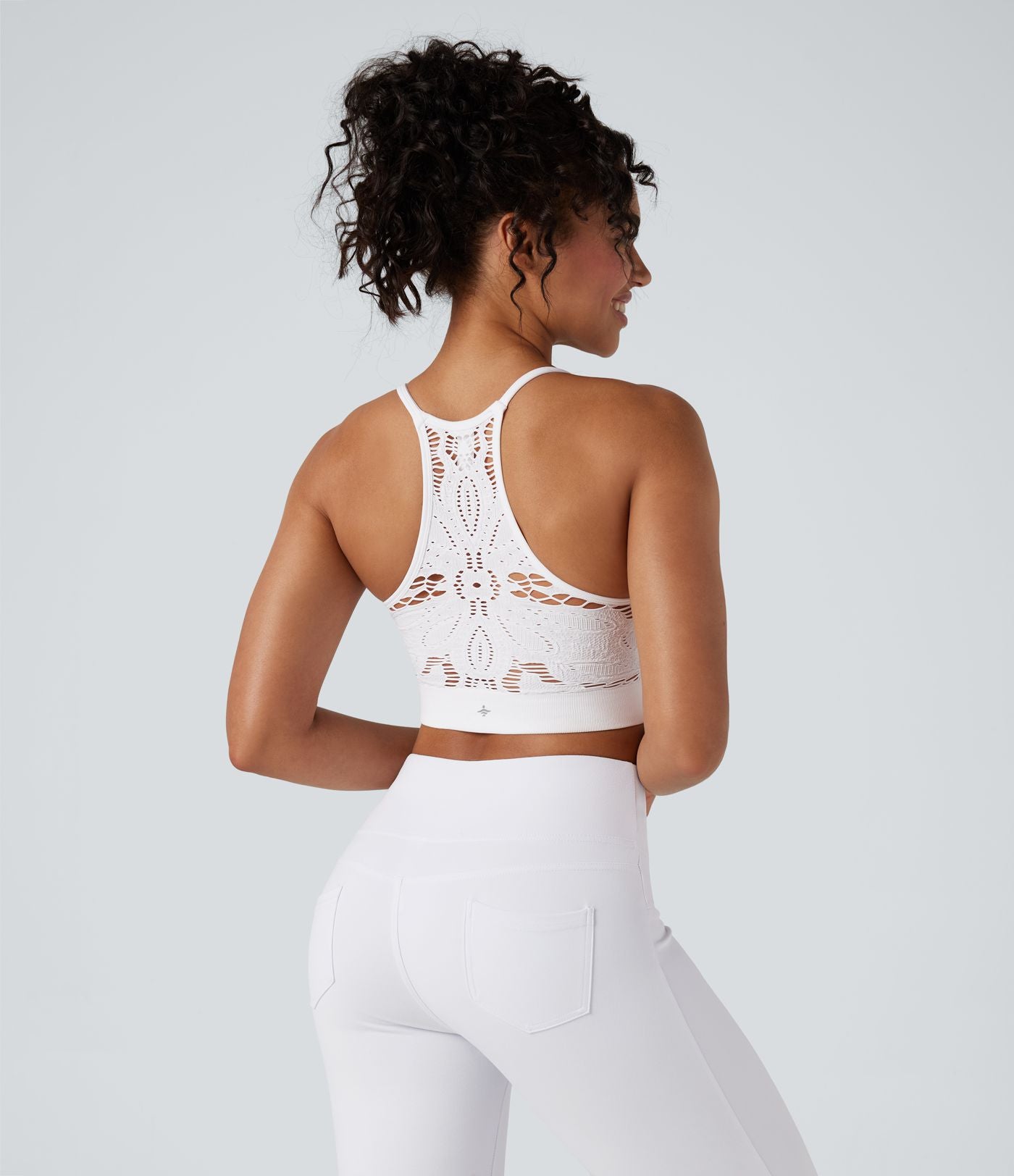 Brassière de sport yoga maintien léger avec découpes sans couture Seamless Flow
