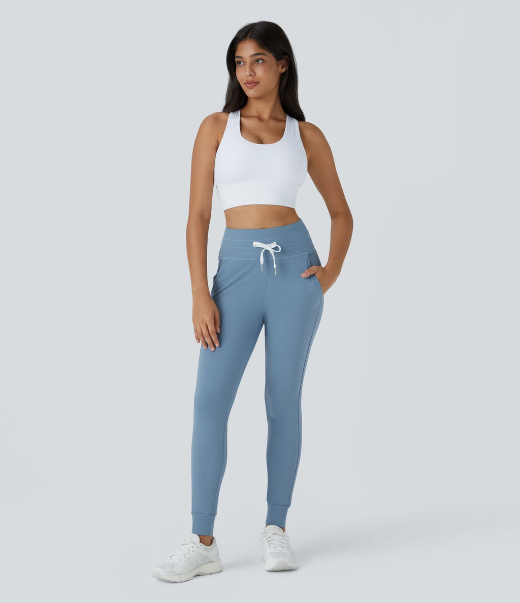 Jogging taille haute Softlyzero™ Plush avec cordon de serrage et poches latérales