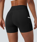 Short de sport SoftlyZero™ Airy taille haute 10 cm avec bandes réfléchissantes contrastées, empiècements ajourés et poches latérales à effet frais InstantCool