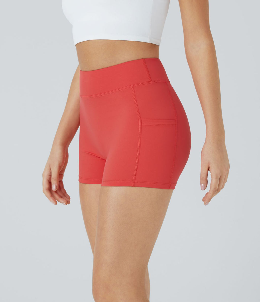 Short de yoga SoftlyZero™ Airy 8,8 cm taille haute poches latérales uni effet frais InstantCool