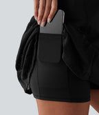Robe de tennis Easy Peasy SoftlyZero™ dos croisé avec dentelle contrastée, brassière intégrée, à effet frais InstantCool et poches, protection solaire UPF50+