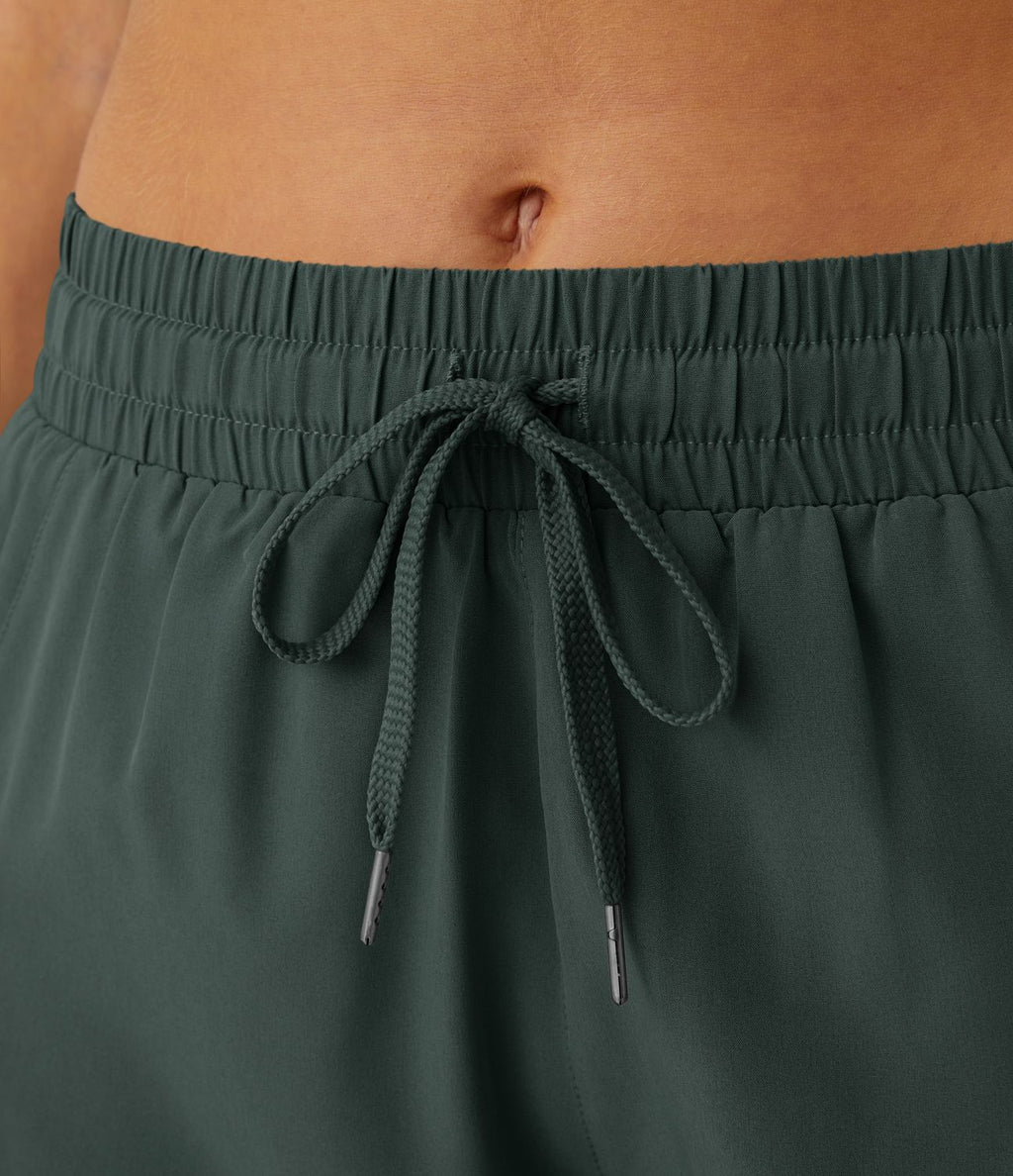 Shorts Running 7,5cm 2 en1 Taille Mi-Haute Cordon de Serrage Empiècement Mesh Contrastant