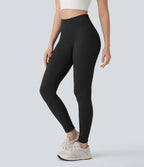 Legging de yoga 7/8 sans couture Seamless gainant et sculptant à taille haute