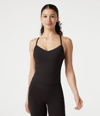 Débardeur de yoga SoftlyZero™ Plush col V dos en Y brassière intégrée
