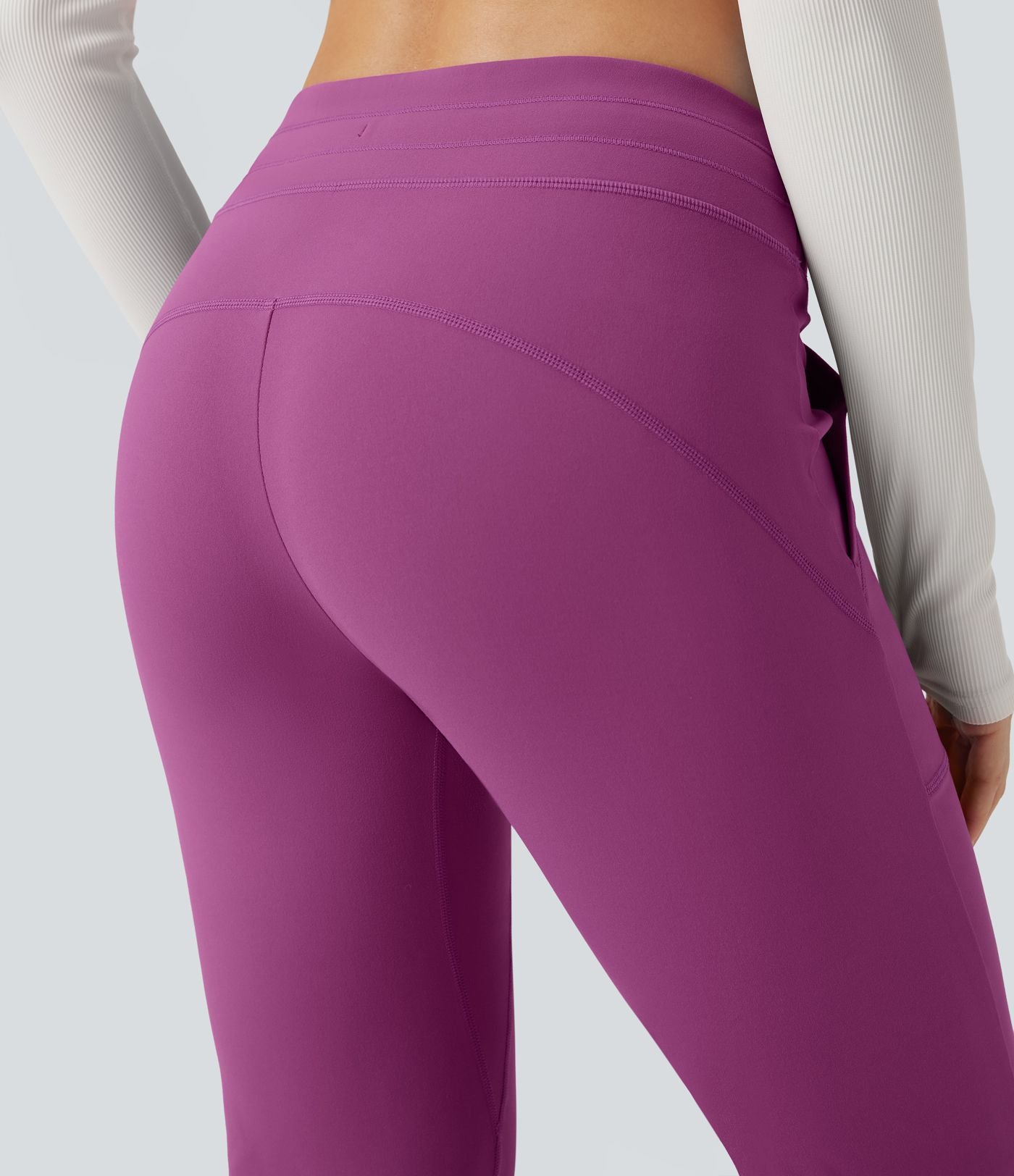 Pantalon évasé ajusté taille moyenne avec cordon de serrage DayStretch avec poches