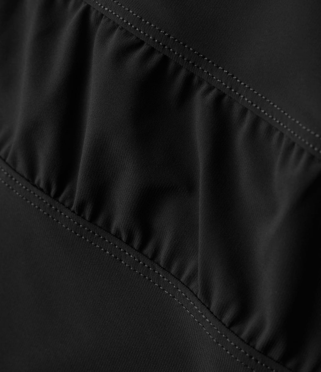 Jogging de running taille haute, cordon de serrage, fronces, coupe fuselée, séchage rapide, à effet frais InstantCool, avec poches, protection solaire UPF40+