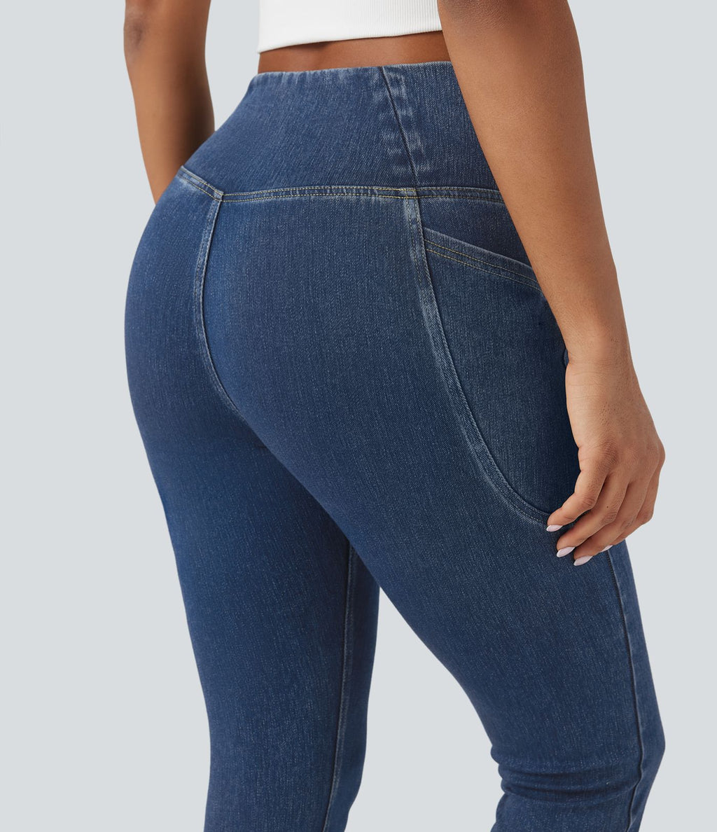 Halara Flex™ Jegging Travail Tricoté Extensible Lavé Poche Latérale Croisée