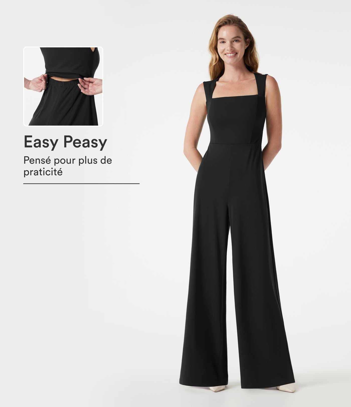 Combinaison sans manches col carré avec brassière intégrée - Édition Easy Peasy