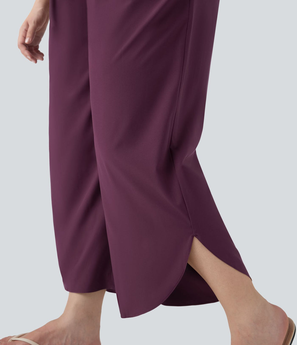 Pantalon tailleur gainant taille haute avec poches Halara Flex™
