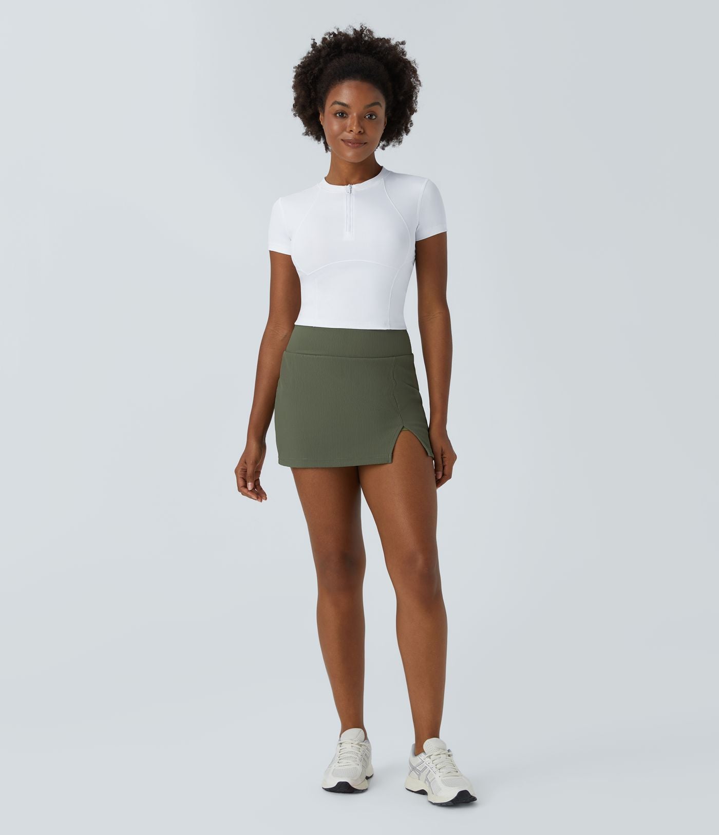 Haut de sport golf SoftlyZero™ Airy à manches courtes à demi-zip et effet frais InstantCool