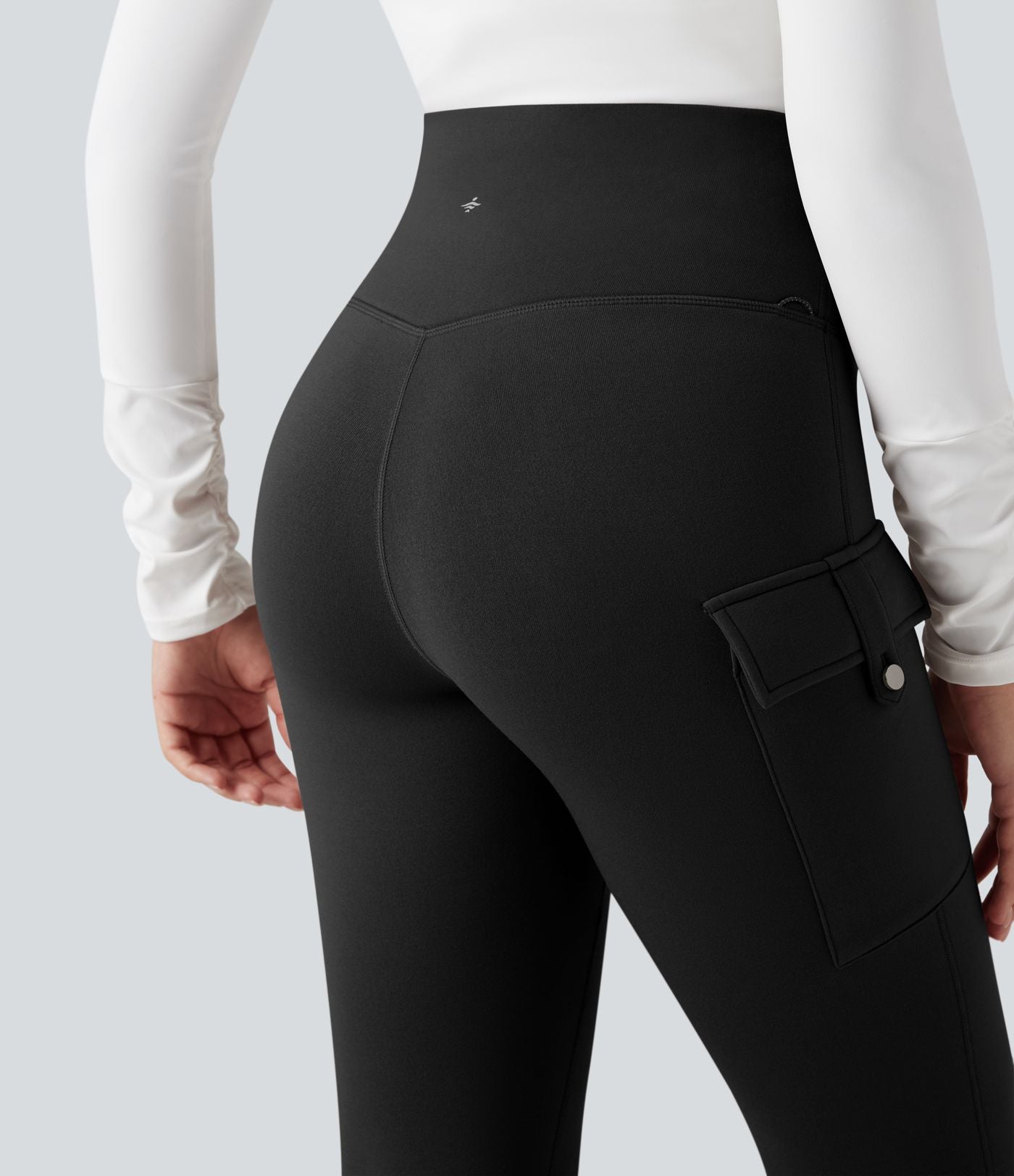 Legging de randonnée polaire gainant taille haute avec poches
