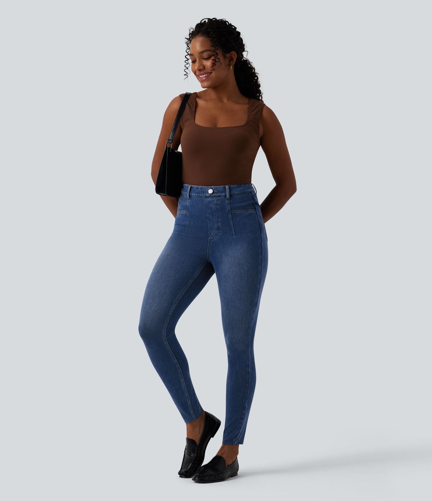 Jegging Halara Flex™ gainant casual taille haute avec poches