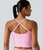 Débardeur de yoga court OneForm Seamless Flow, brassière intégrée