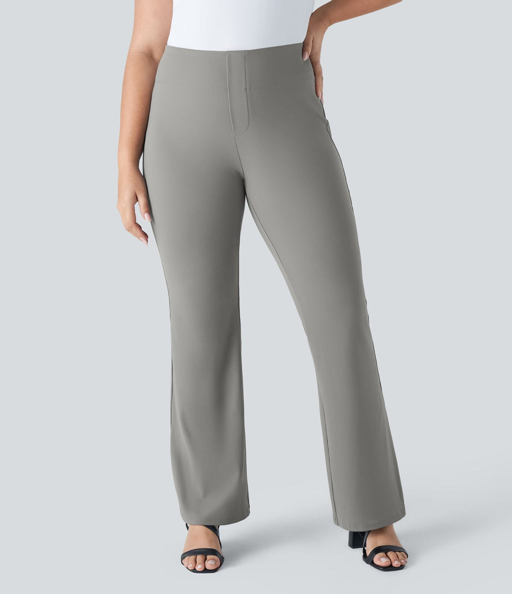 Pantalon tailleur taille haute grande taille Halara Flex™ avec poches